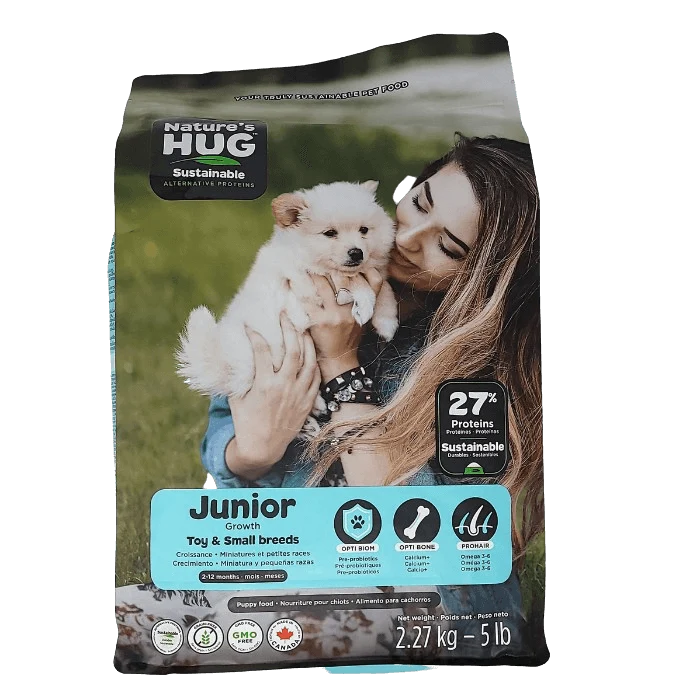 Nourriture pour chiots de petite race Nature's Hug Junior 100 % végétale