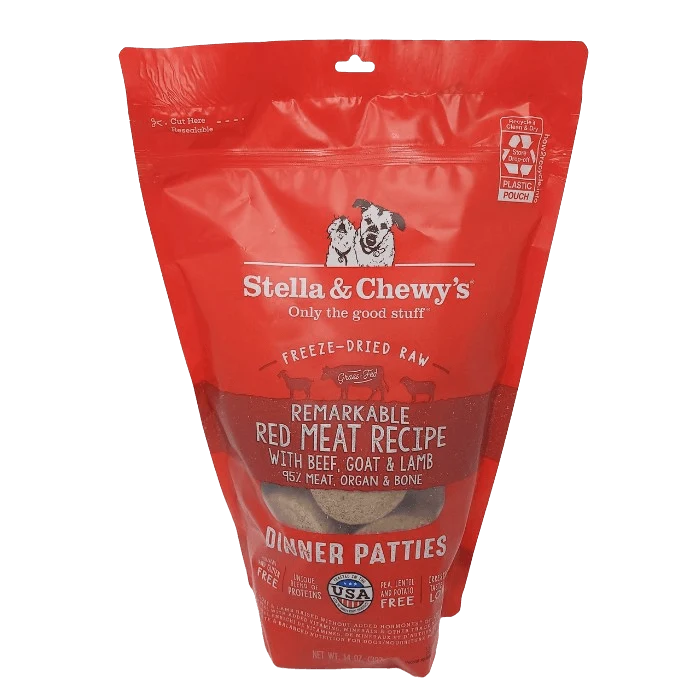 Galettes Stella & Chewy's Dinner Patties Remarkable Red Meat pour chiens