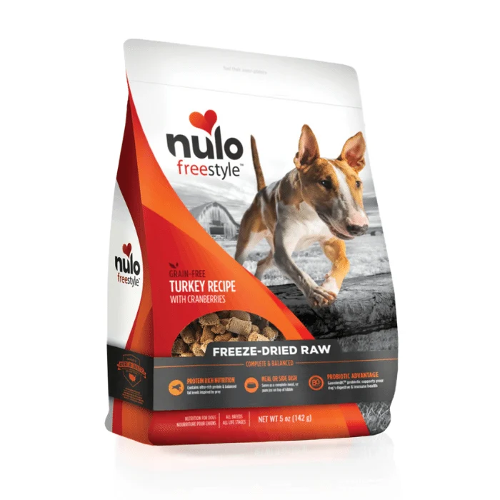 Nulo - Nourriture lyophilisée crue dinde pour chien 13oz
