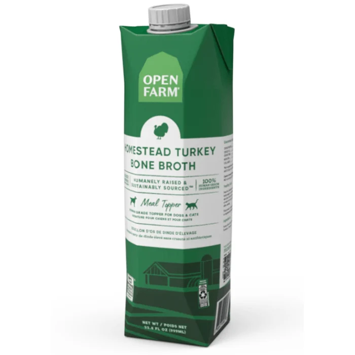 Open Farm Bouillon d'os de dinde 32 oz