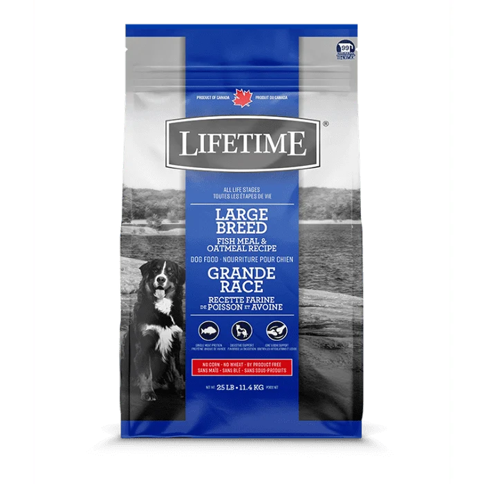 Nourriture pour chiens Lifetime Poisson & Avoine Grande race