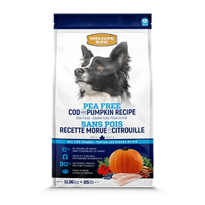 Nourriture pour chien Wholesome Blend Sans Pois Morue & Citrouille