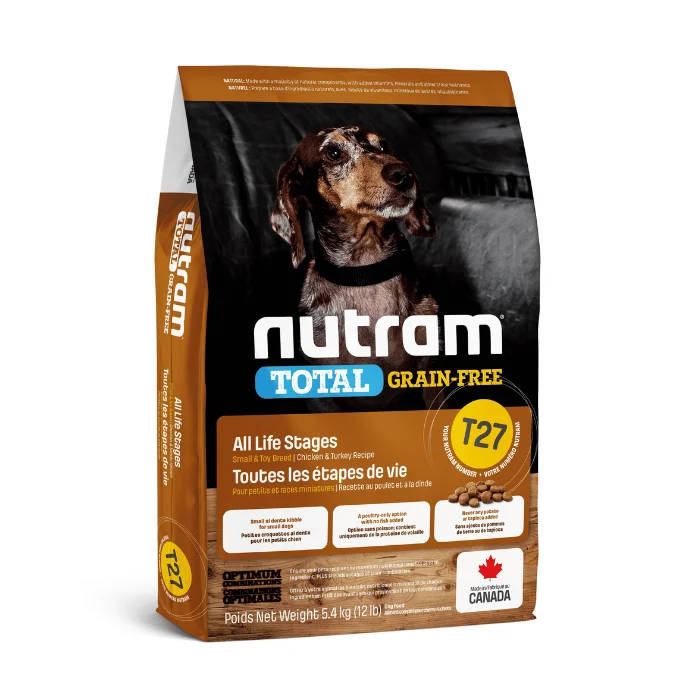 Nourriture pour chiens de petite race Nutram Total sans grain poulet et dinde (T27)
