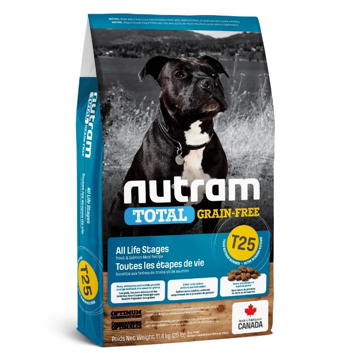 Nourriture pour chiens Nutram Total sans grain saumon et truite (T25)