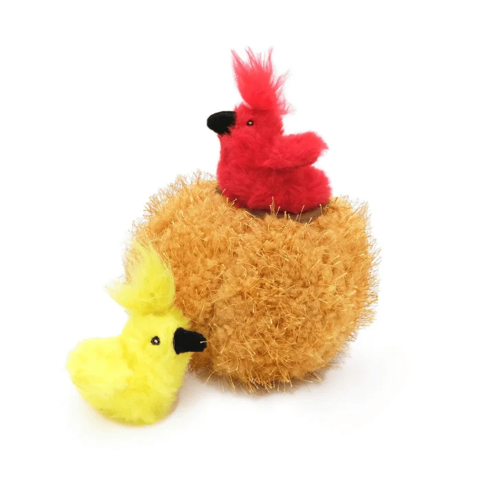ZippyClaws - Burrow jouet interactif oiseaux dans un nid pour chat