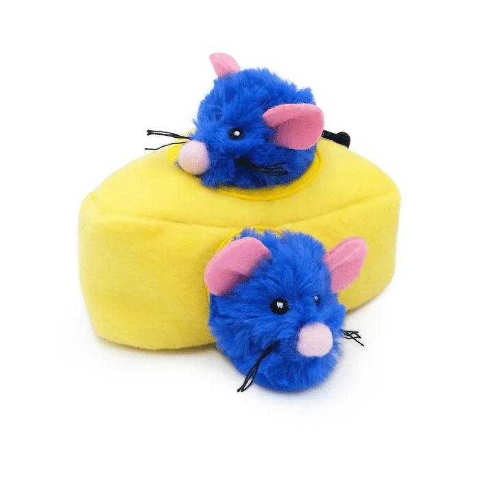 ZippyClaws - Burrow jouet interactif fromage et souris pour chat