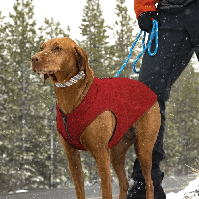 Kurgo Chandail k9 Core Pour Chien, En Molleton - Rouge Chiné