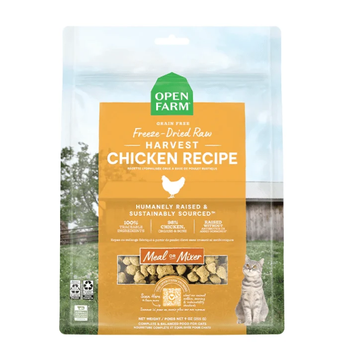 Open Farm Cru lyophilisé Chat Poulet