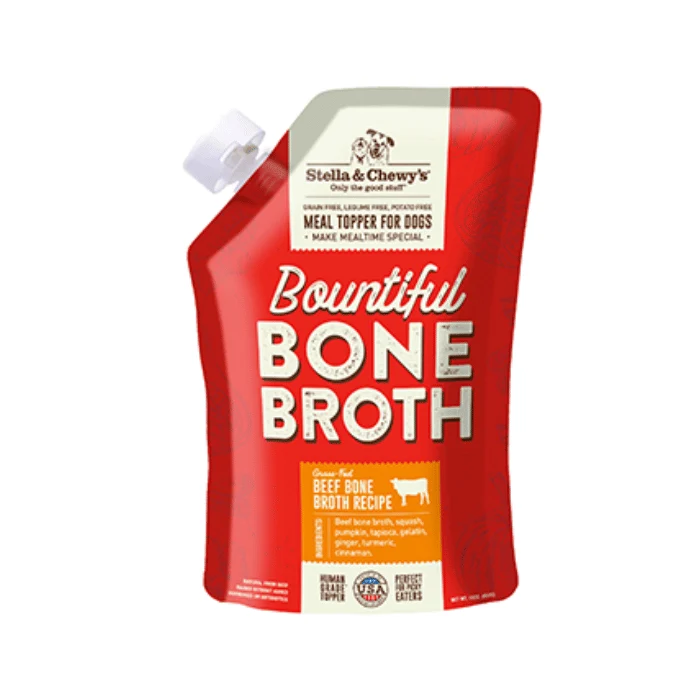 Stella & Chewy's Broth Topper Bœuf 16 oz pochette refermable