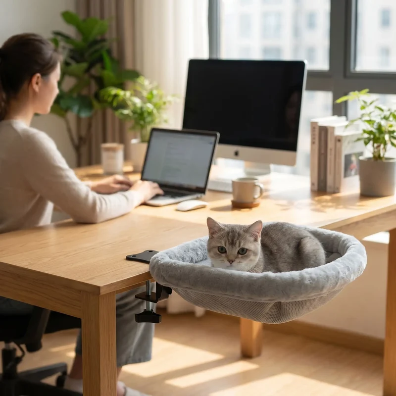 Hamac pour Chat Bureau Pliable