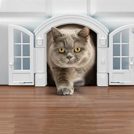 Chatiere pour chat - Double porte