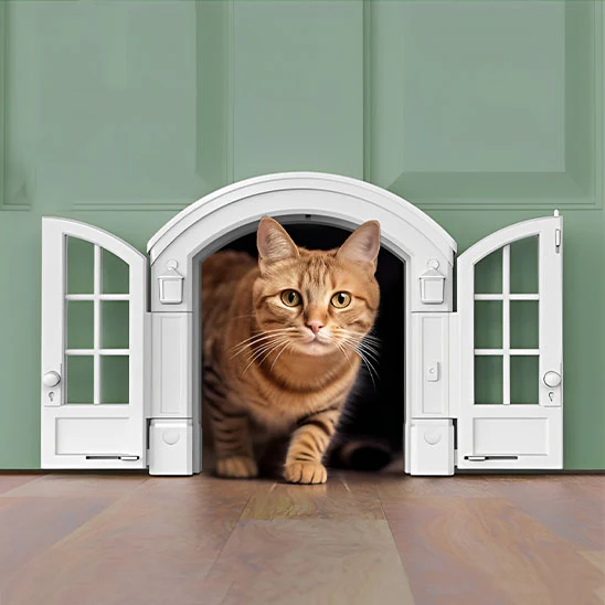Chatiere pour chat - Double porte