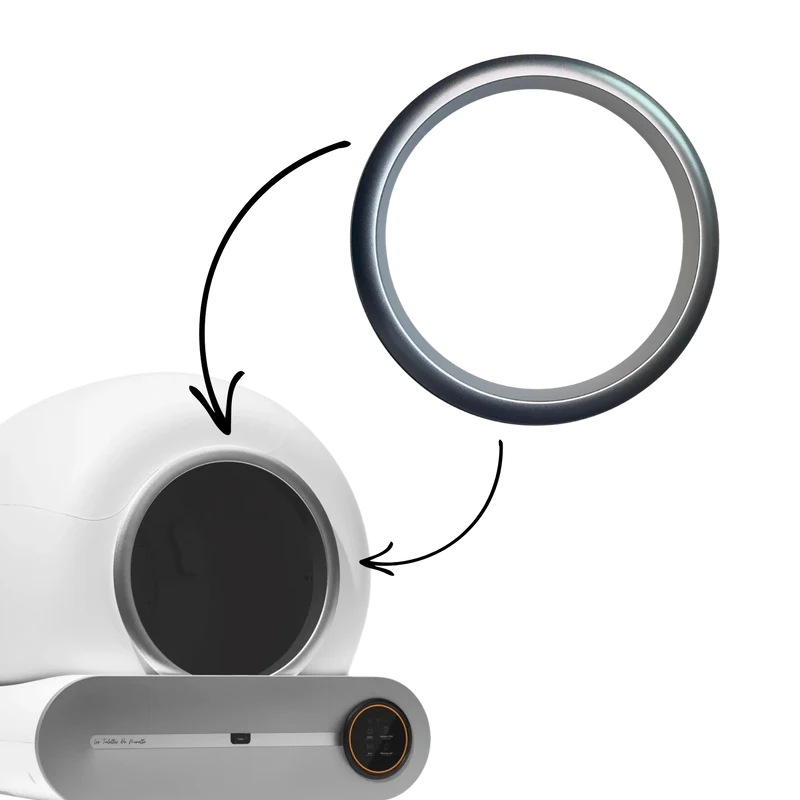 Cercle Gris Métallisé