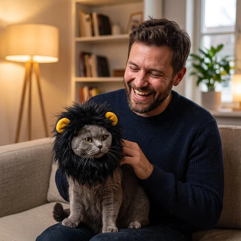Déguisement pour les Chat | Tête de Lion