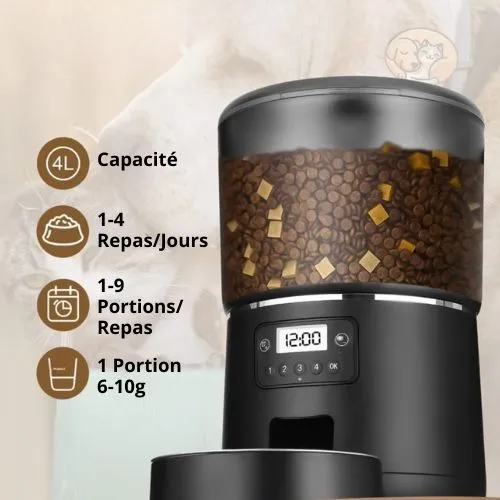 Distributeur automatique de croquettes pour chat - Smart Pet Feeder
