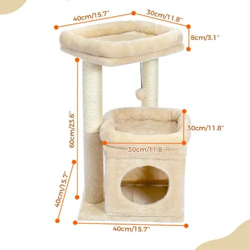 Arbre à chat - Compact 60 cm