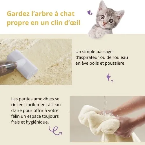 Arbre à chat - CozyDuo 80 cm