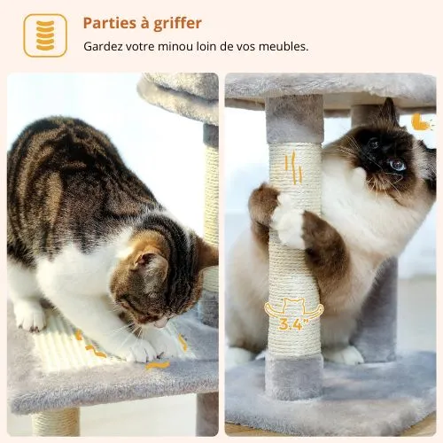 Arbre à chat - Modulable Compact CozyTree 70 cm