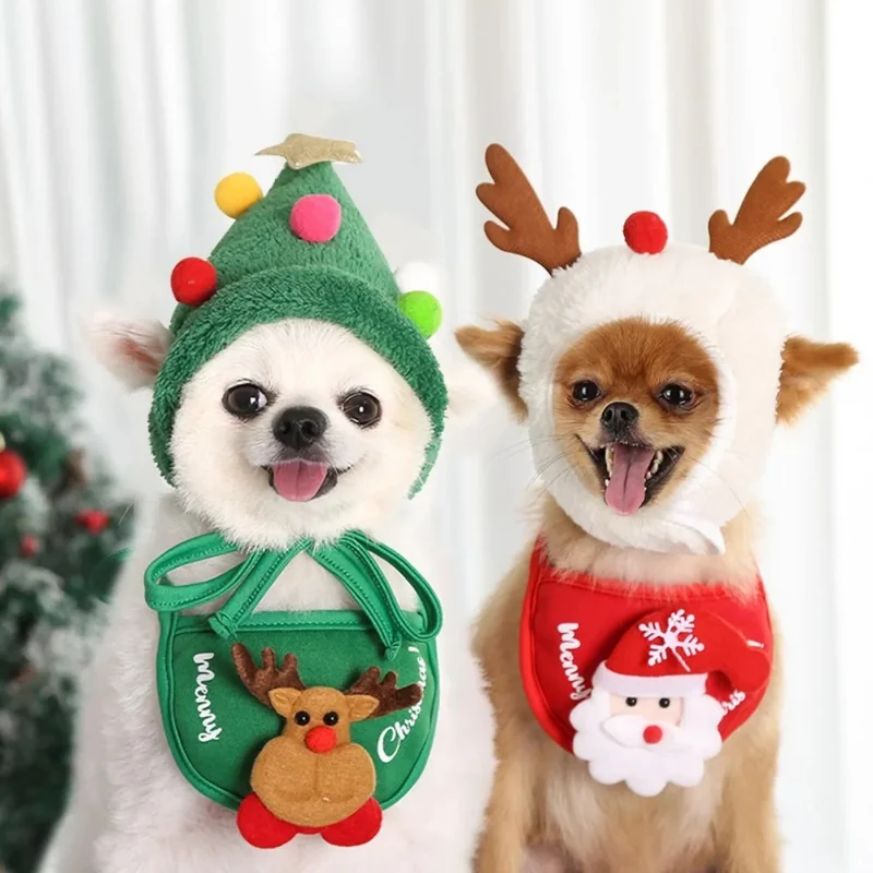 Bonnet de Noël pour chat - Sapin