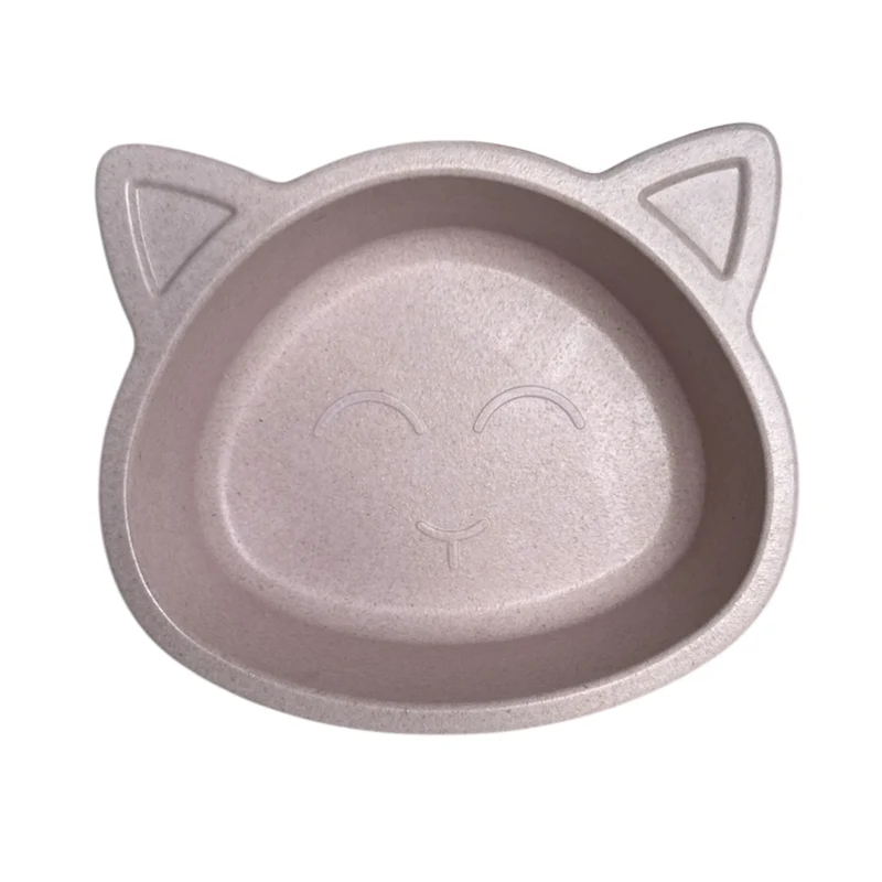 Gamelle bambou forme chat 14x12x5 cm Mon Ami Luki