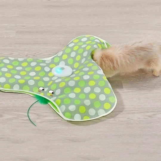 Jouet chat - Tapis interactif cache-cache