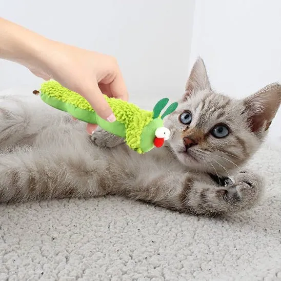 Jouet pour chaton - Peluche chenille