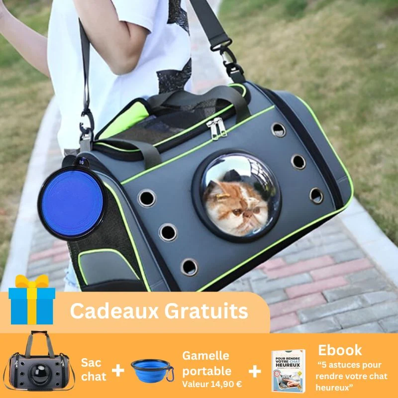 Sac de transport pour chat - Avec hublot