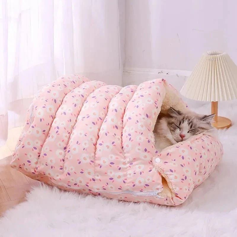 Sac de couchage pour chat - cocon douillet