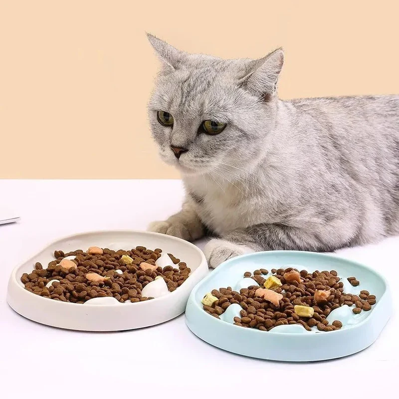 Gamelle anti glouton chat - Anti-déversement