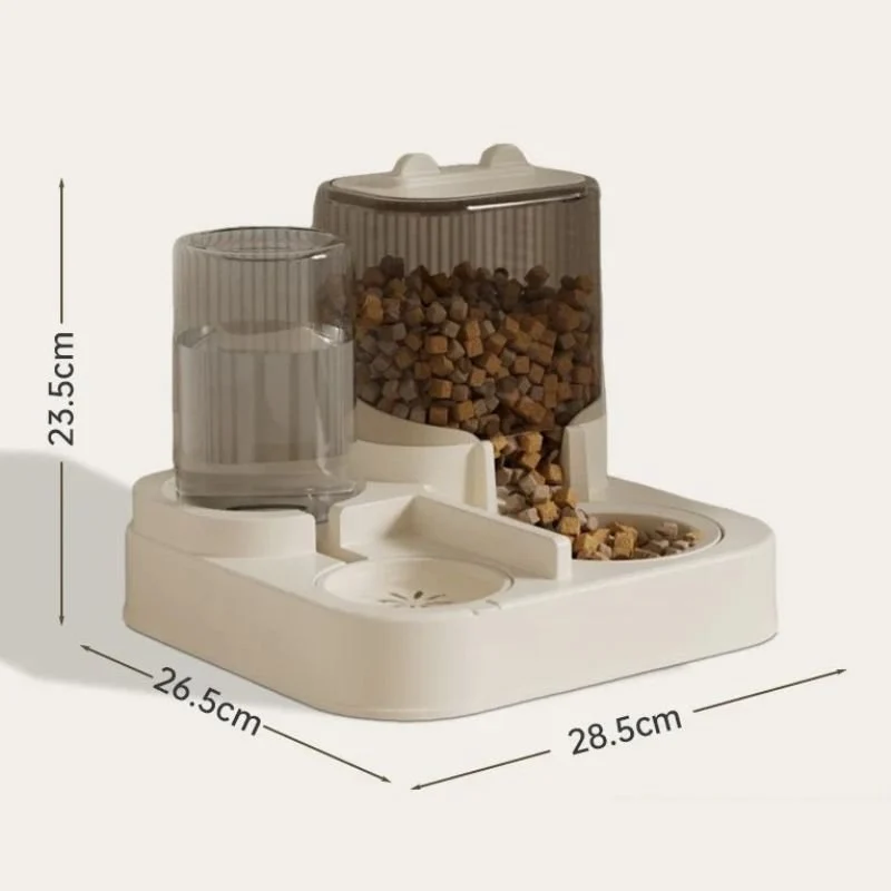 Distributeur croquettes chat - Avec fontaine à eau