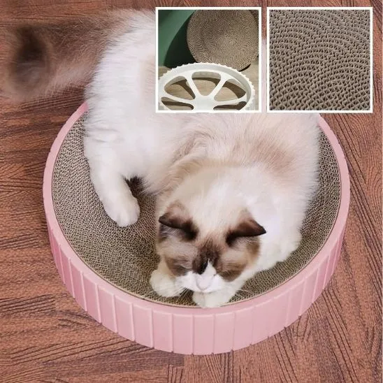 Griffoir rond chat - En carton remplaçable