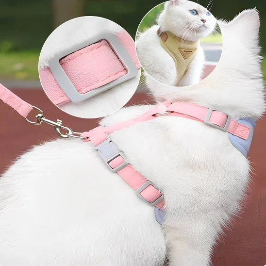 Harnais chat - Anti évasion ultra-confortable