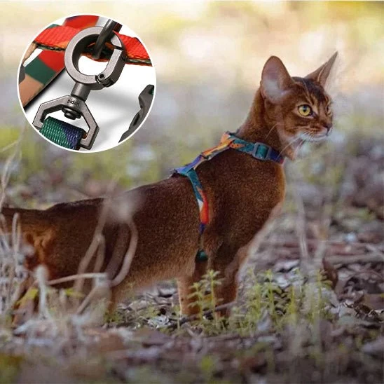 Harnais pour chat - En H ajustable anti-fugue