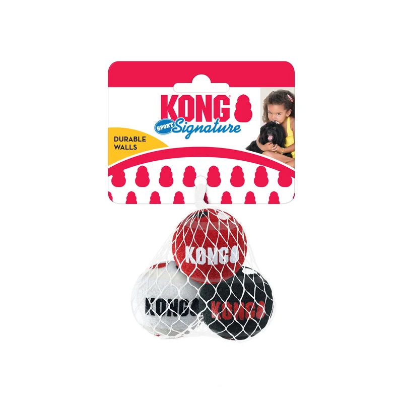 KONG Signature Sport Balls M – Balles pour chien (lot de 3)