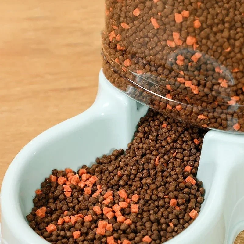 Distributeur croquettes et eau pour chat - Grande capacité