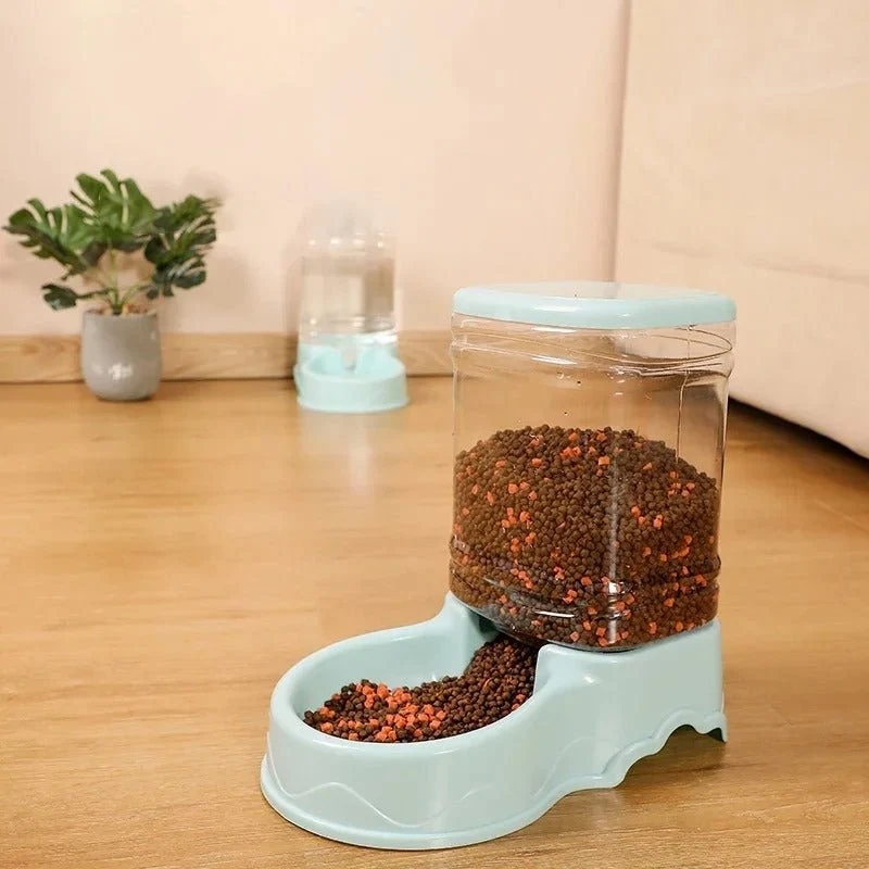 Distributeur croquettes et eau pour chat - Grande capacité