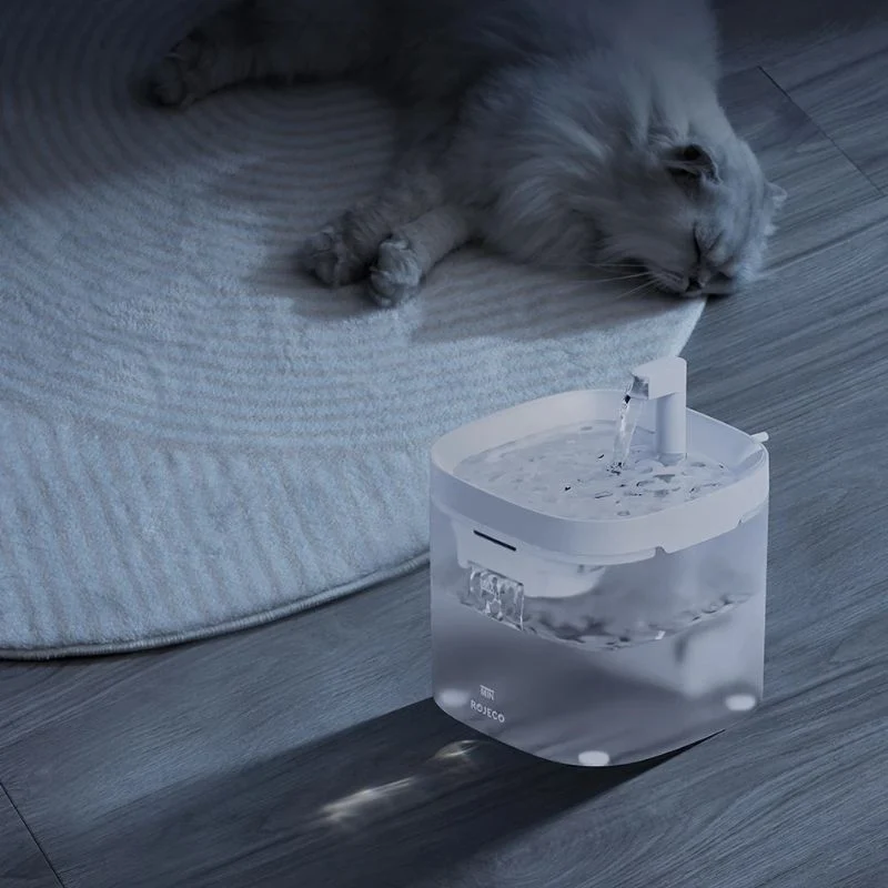 FONTAINE À EAU POUR CHAT - AUTOMATIQUE TRANSPARENTE (1,5 L)