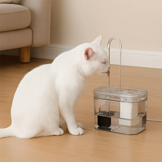 FONTAINE A EAU CHAT - AUTOMATIQUE AVEC ROBINET (1,5L)