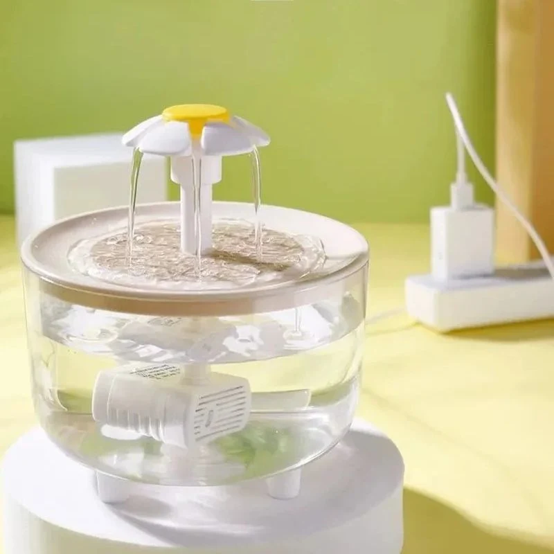 FONTAINE EAU CHAT - À FLEUR TRANSPARENTE (1L)