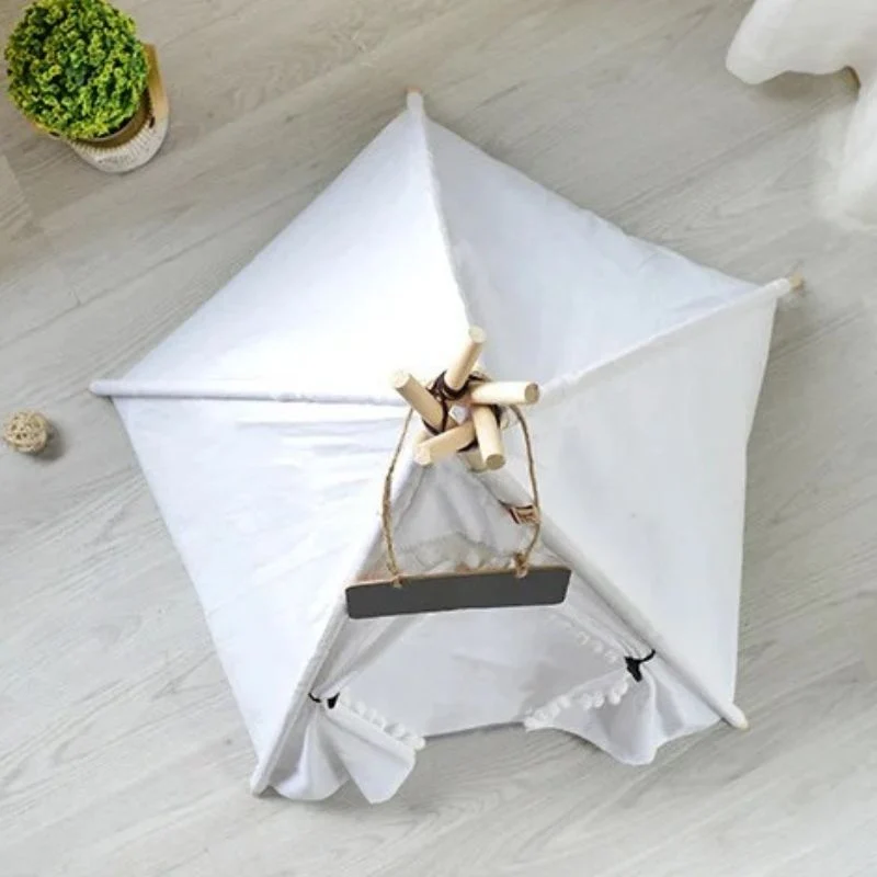 Tipi pour chat - Structure en bois de pin