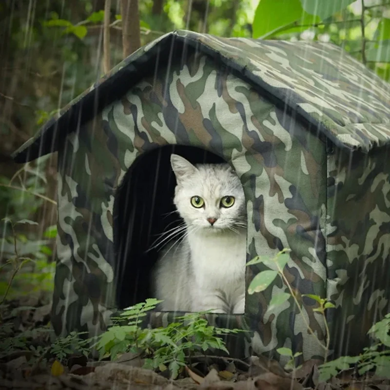 Niche pour chat extérieur hiver