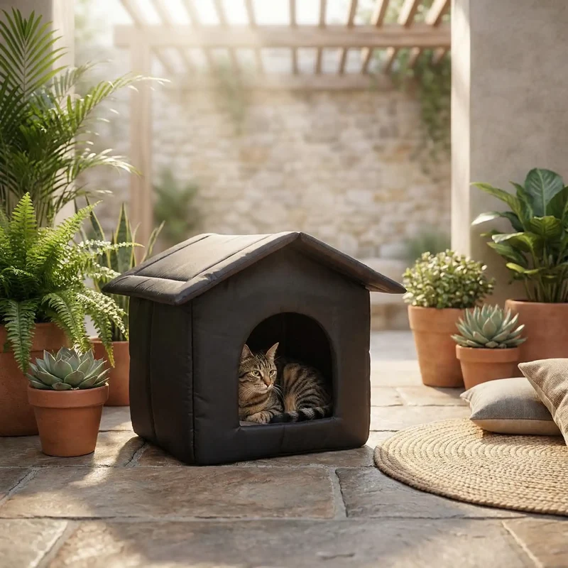 Niche pour chat extérieur - Isolée