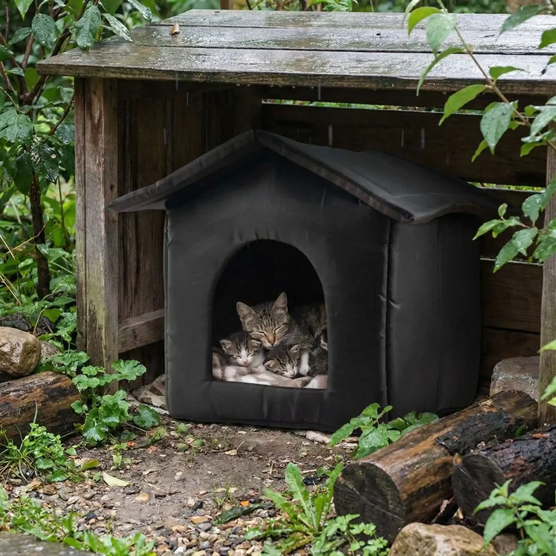 Niche pour chat extérieur - Isolée