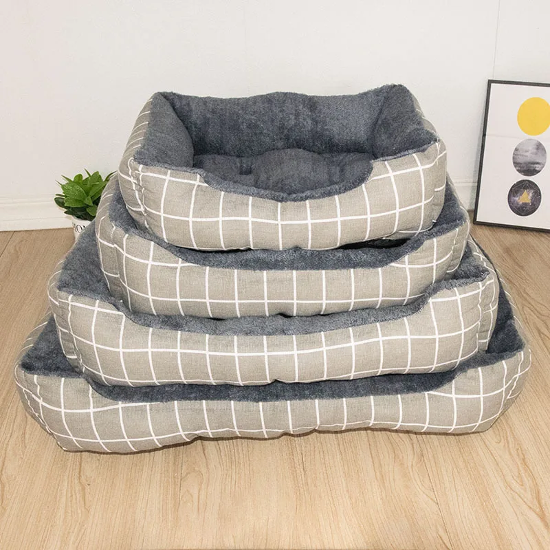 Panier pour chat - Motif à carreaux
