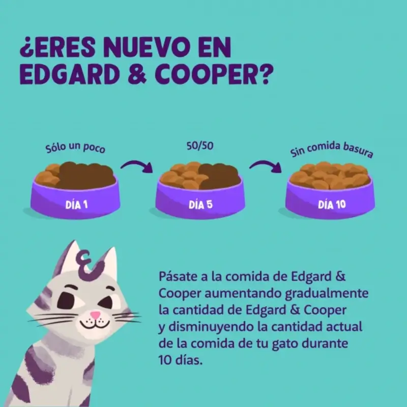 Edgard & Cooper Adult Cat Food with Turkey and Fresh Chicken, 2 kg