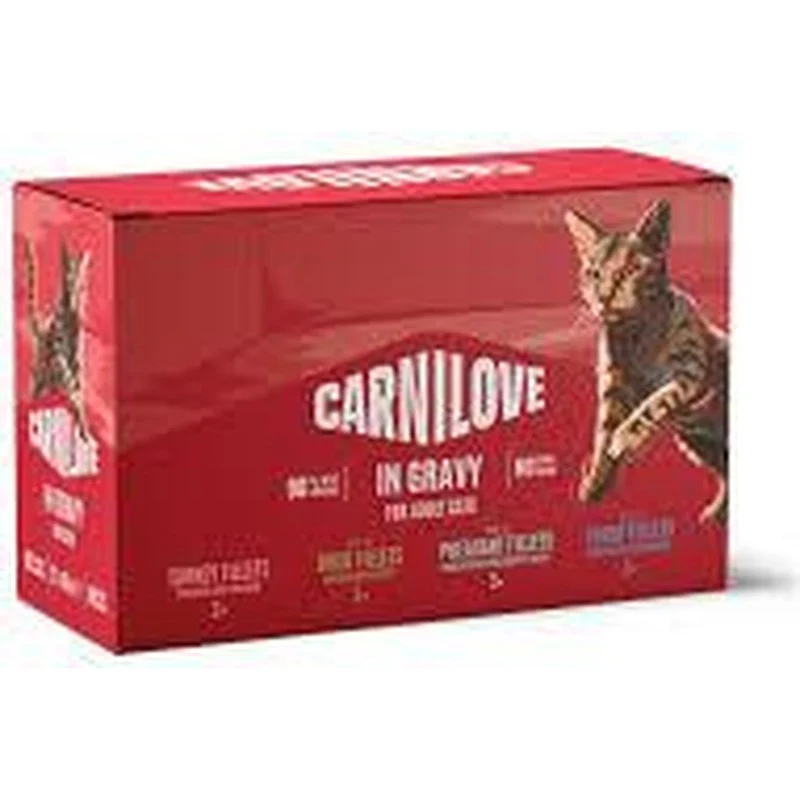 CARNILOVE Adult Multipack Pâtée en Sauce pour Chat 12 x 85 g