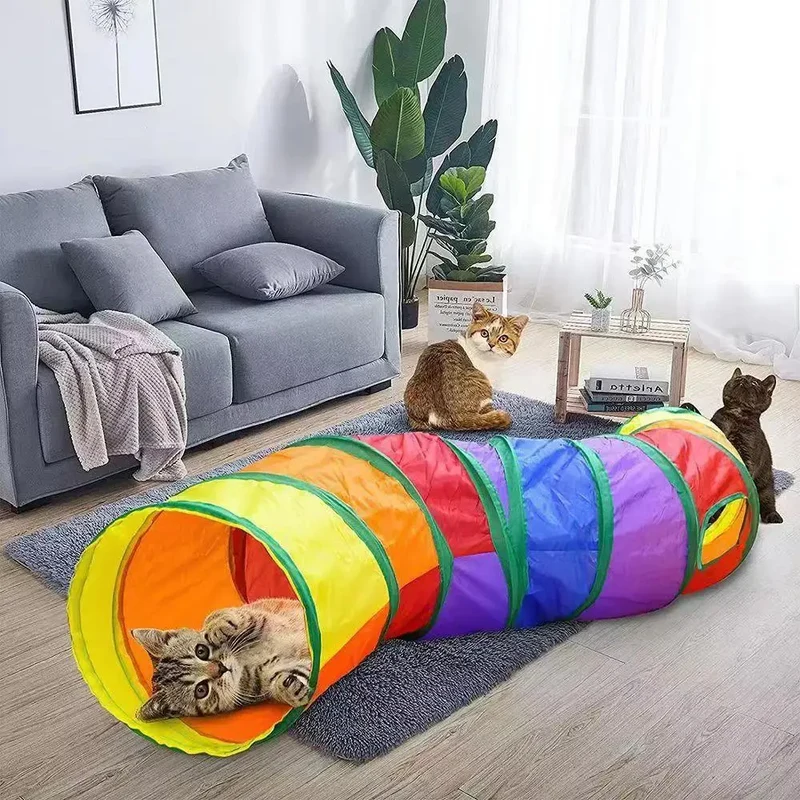 Tunnel pour chat - Colorful Tunnel Toys™