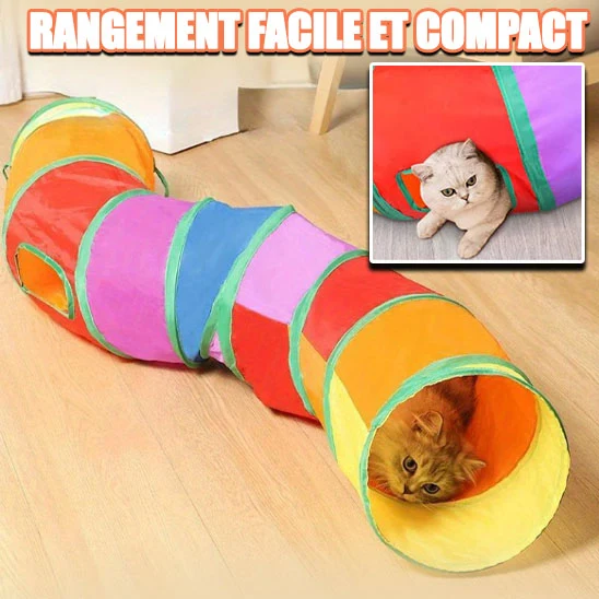 Tunnel pour chat - Colorful Tunnel Toys™