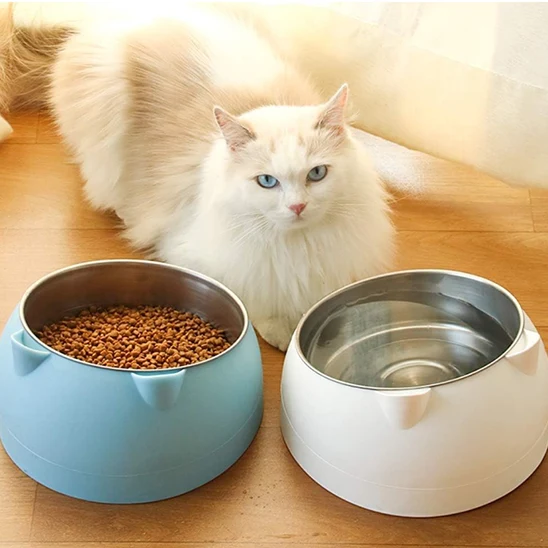 Gamelle pour chat - En inox Inclinée