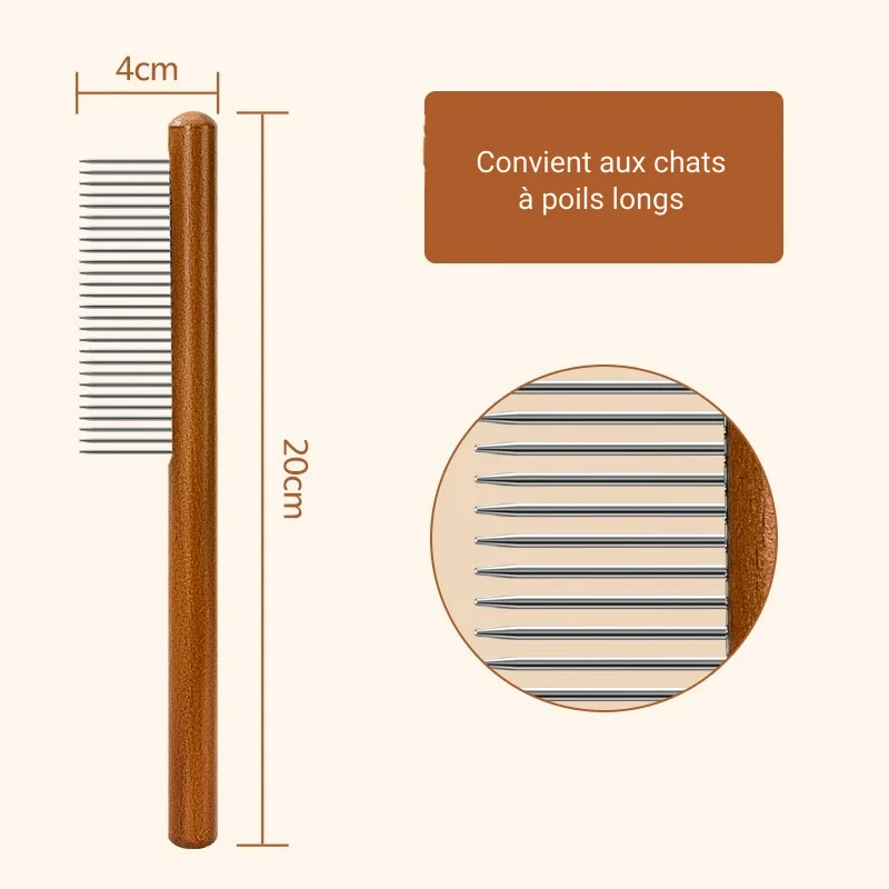 Peigne chat - Kit de 3 Pièces
